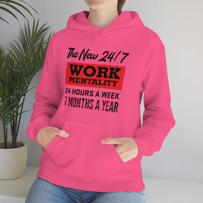 New "24/7" Work Mentality Hoodie - The Unleashed Entrepreneur