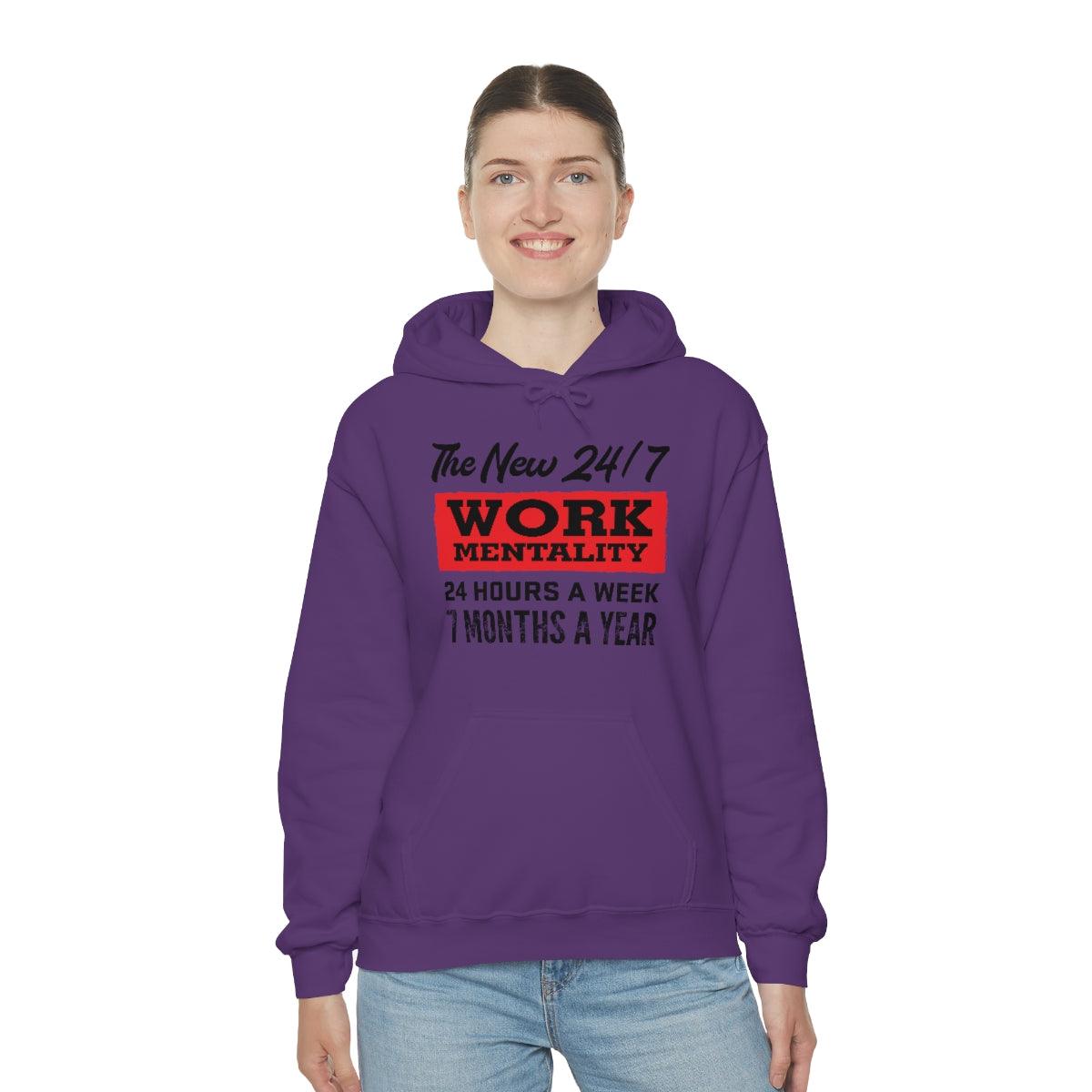 New "24/7" Work Mentality Hoodie - The Unleashed Entrepreneur